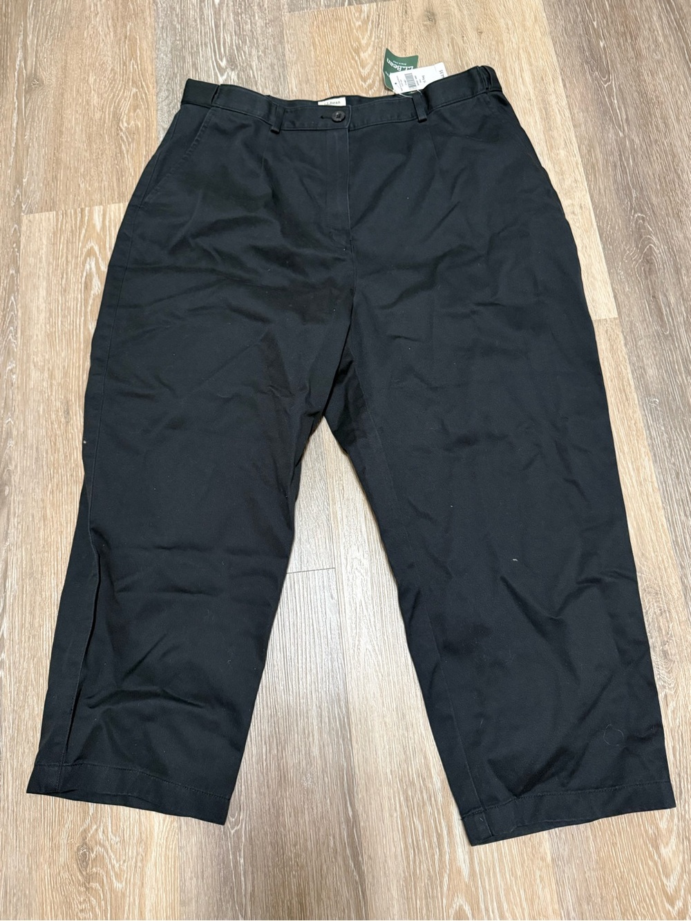 L.L. Bean Black Dress Pants with Back Welt Pocket